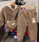 Дуже теплий та ніжний дитячий костюмчик з сумочкою🐻 80см - Зображення 2