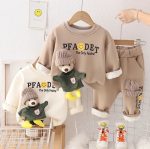 Тепленький костюмчик для діток з ведмедиком🐻 80см