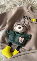 Тепленький костюмчик для діток з ведмедиком🐻 80см - Зображення 6